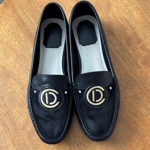 Christian Dior Black Loafers 38 1/2